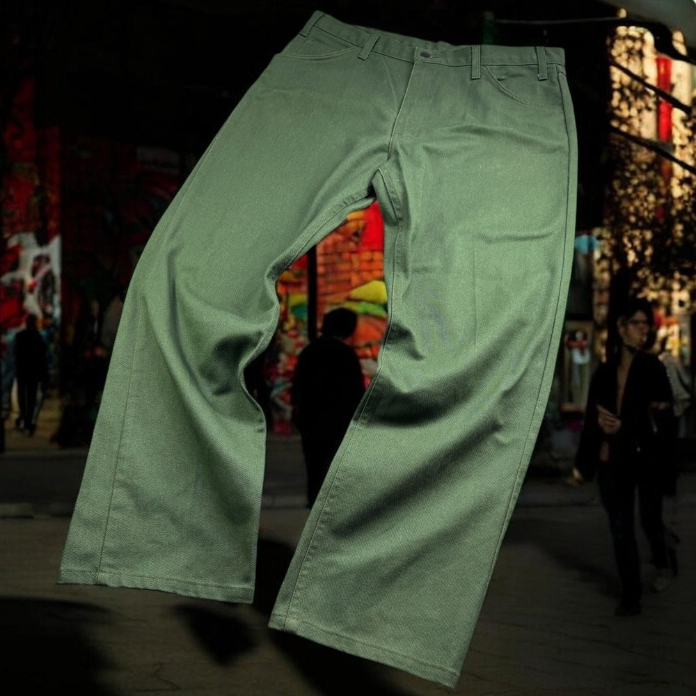 Vintage VF Solutions National Parks Pants Men‎ 36R Green NP2110 Twill Trousers